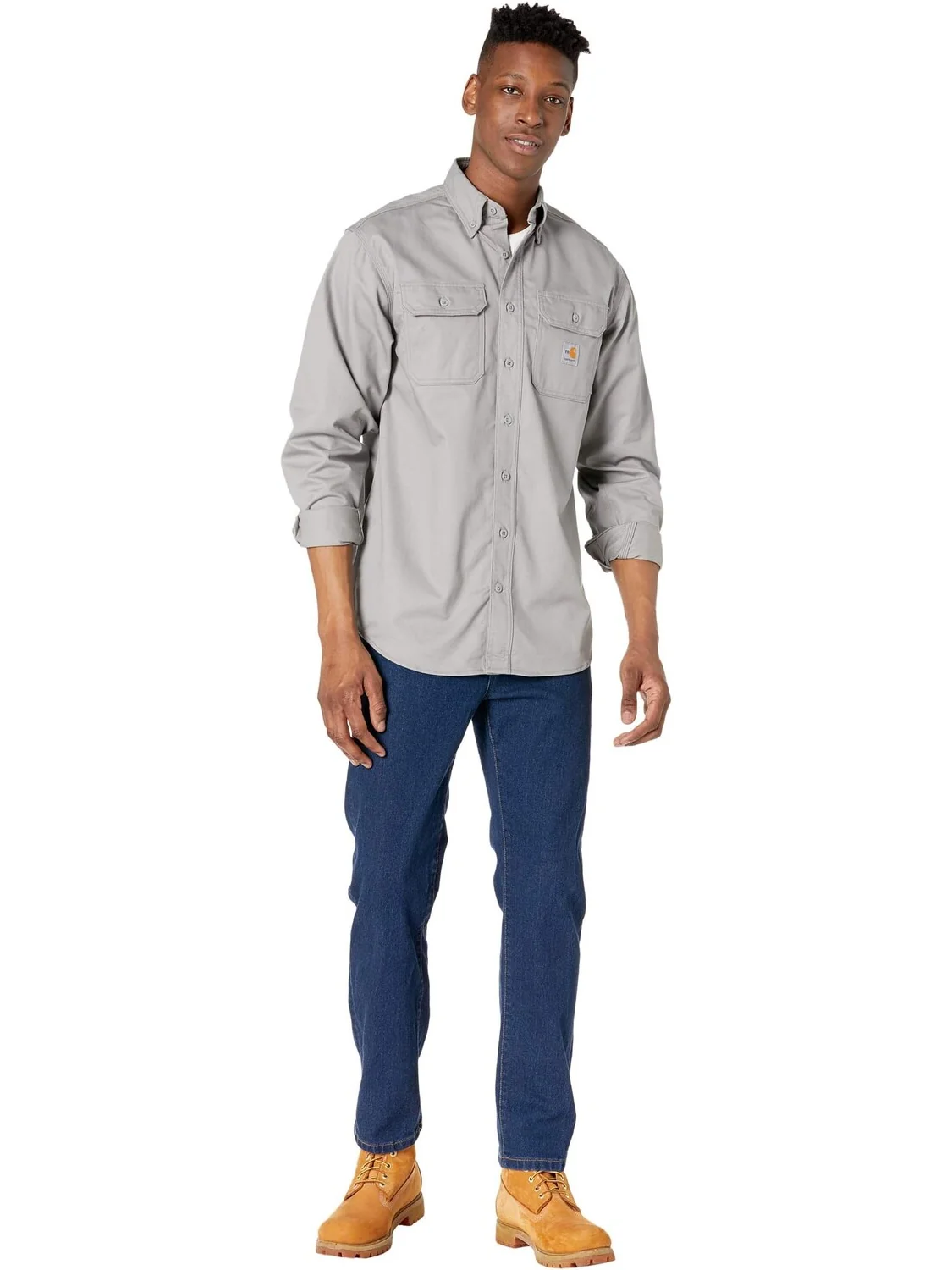 Огнестойкая (FR) классическая рубашка из твила Carhartt — 4