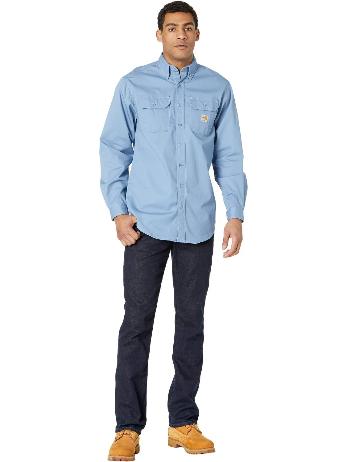 Огнестойкая (FR) классическая рубашка из твила Carhartt — 4
