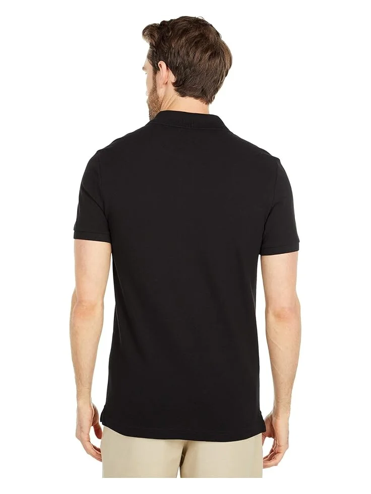 Поло Lacoste Short Sleeve Slim Fit Pique — изображение 3 из 3, черный