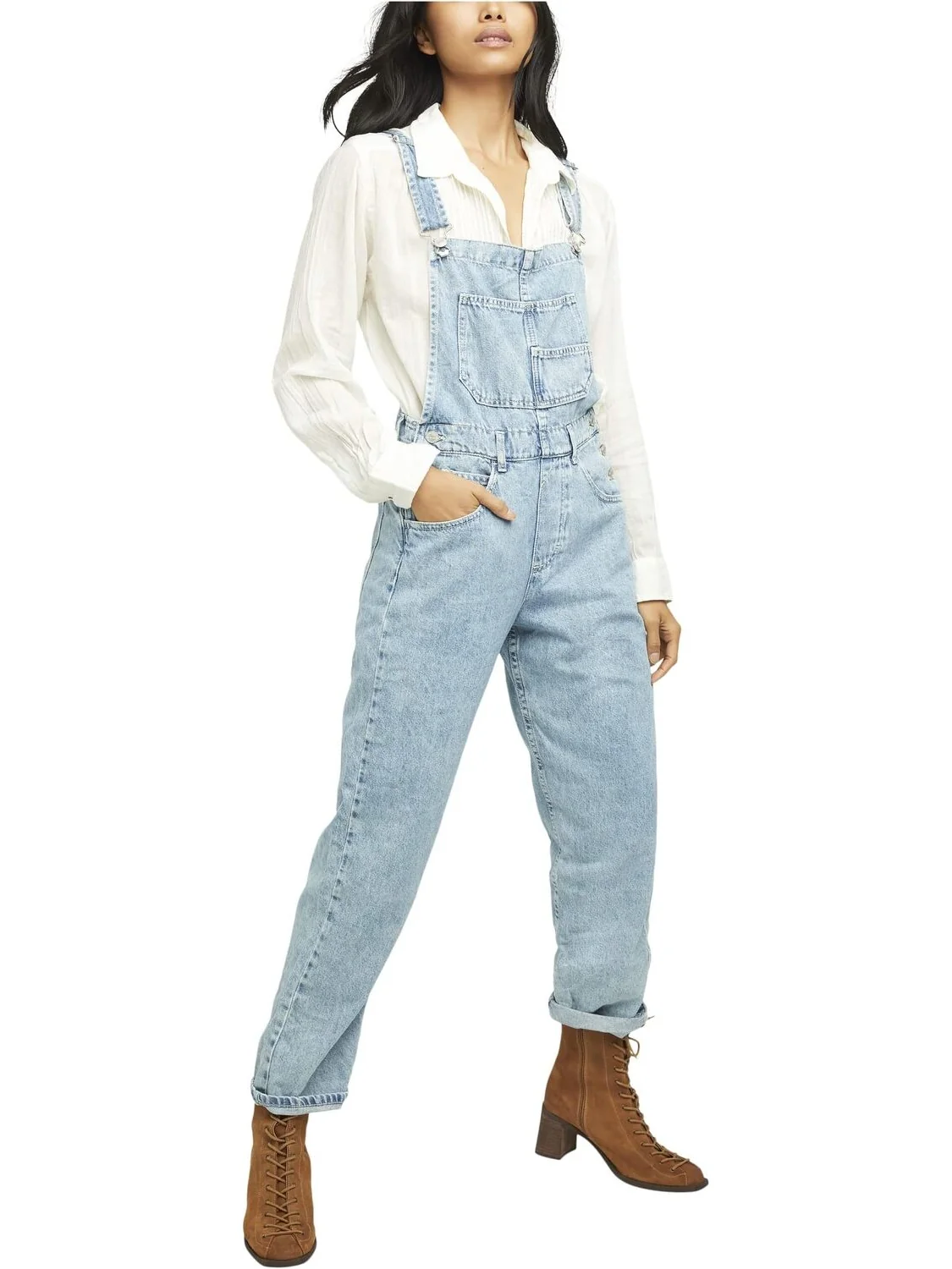 Джинсовый комбинезон We The Free Ziggy Free People — 4
