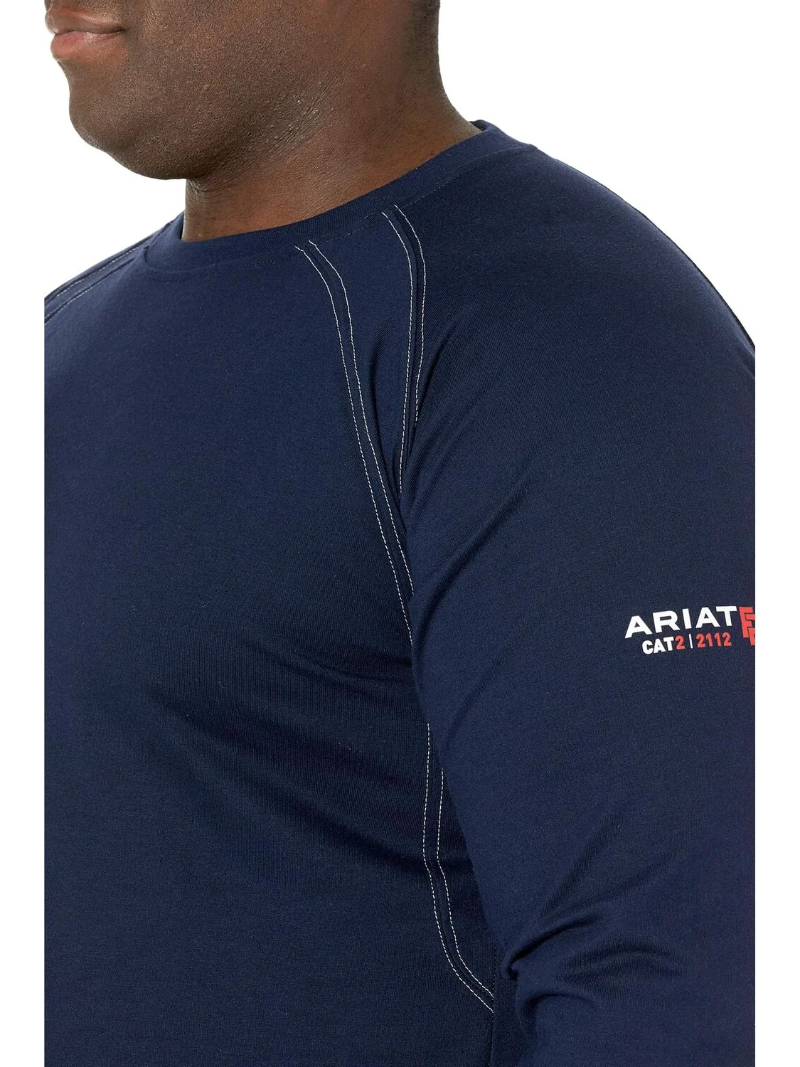 Футболка Big & Tall FR Work Crew Ariat — изображение 3 из 4, темно-синий