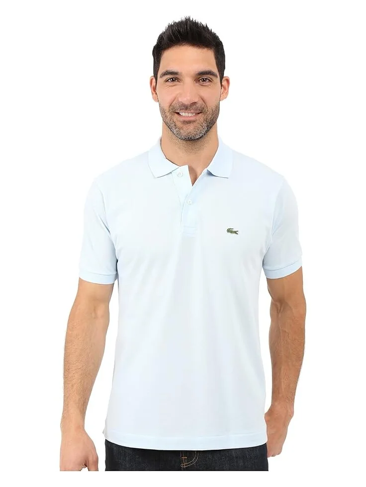 Поло Lacoste L1212 Classic Pique Shirt — изображение 1 из 4, светлый синий