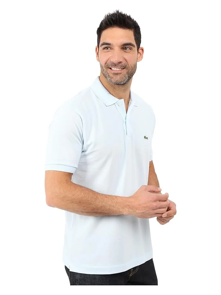 Поло Lacoste L1212 Classic Pique Shirt — изображение 4 из 4, светлый синий