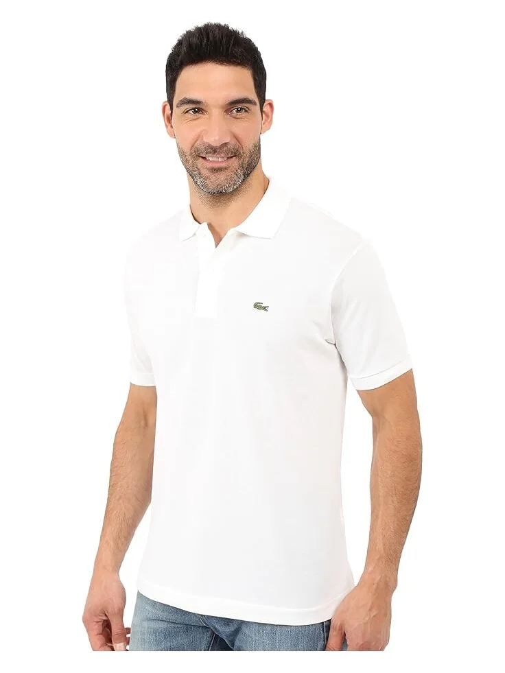 Поло Lacoste Classic Pique — изображение 2 из 4, белый