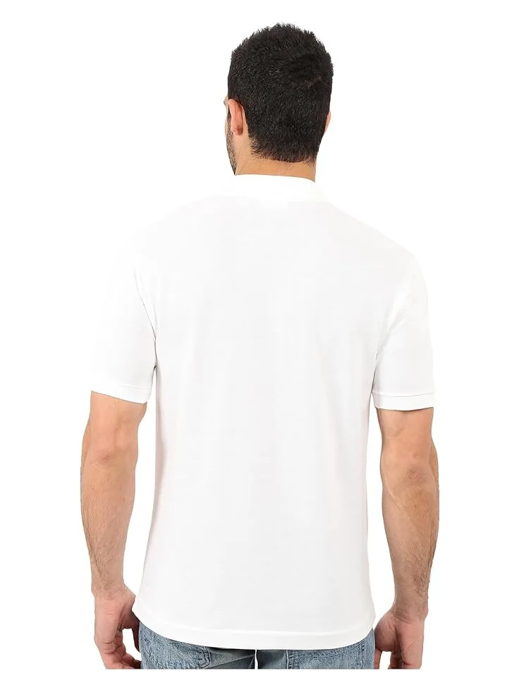 Поло Lacoste Classic Pique — изображение 3 из 4, белый