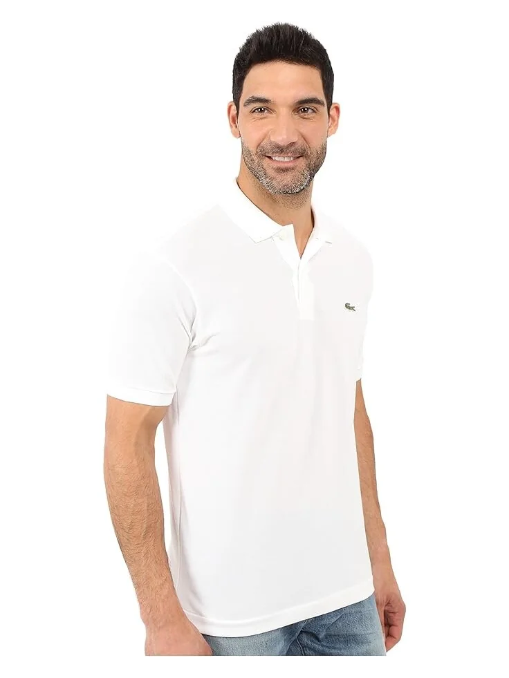 Поло Lacoste Classic Pique — изображение 4 из 4, белый