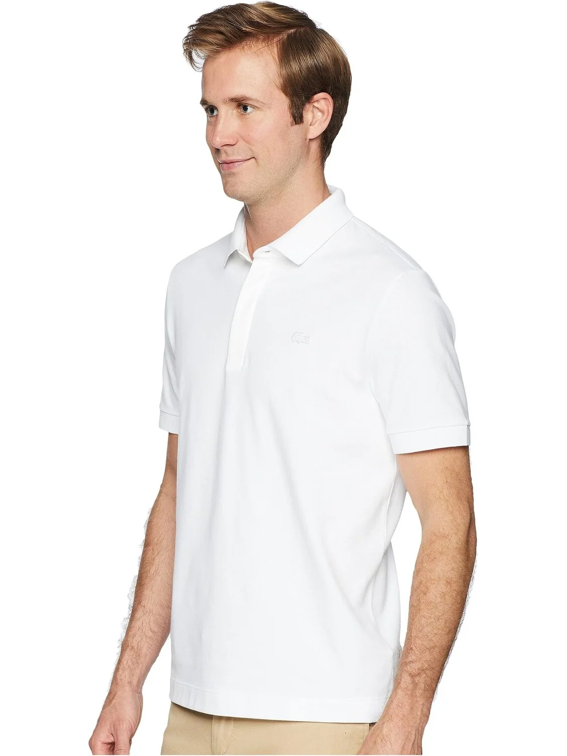 Рубашка-поло Short Sleeve Solid Stretch Pique Regular Lacoste — 2