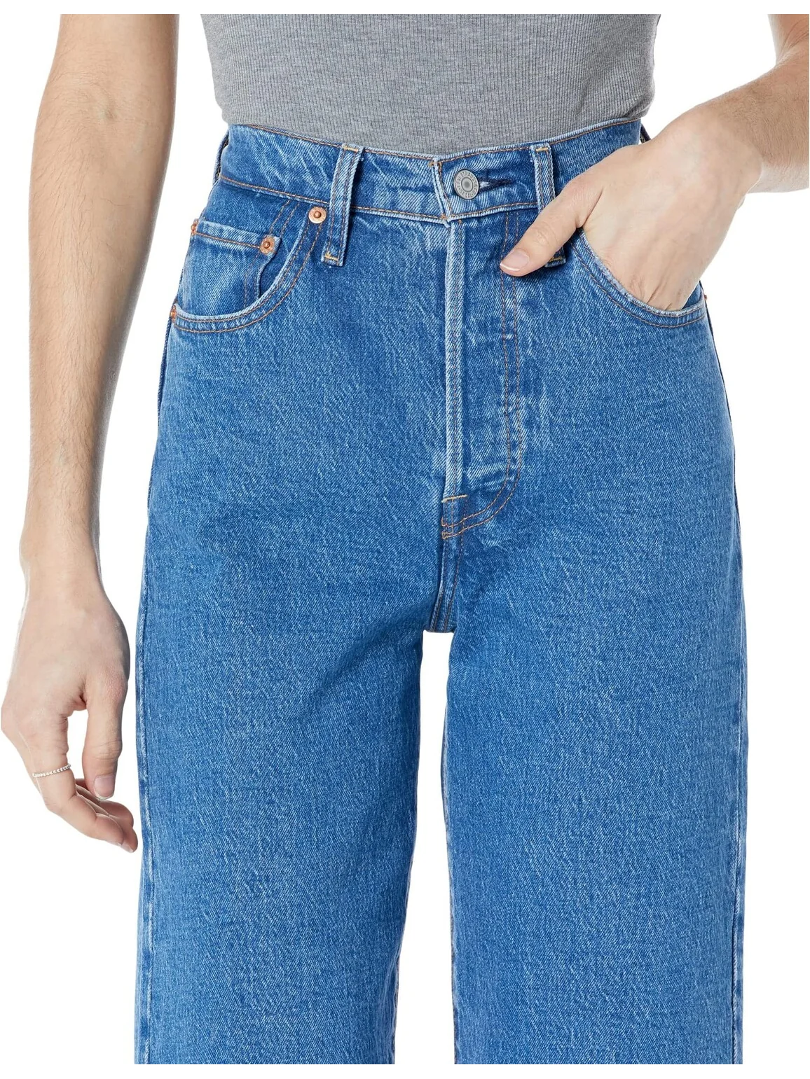 Джинсы Ribcage Straight Ankle Levi's — 3