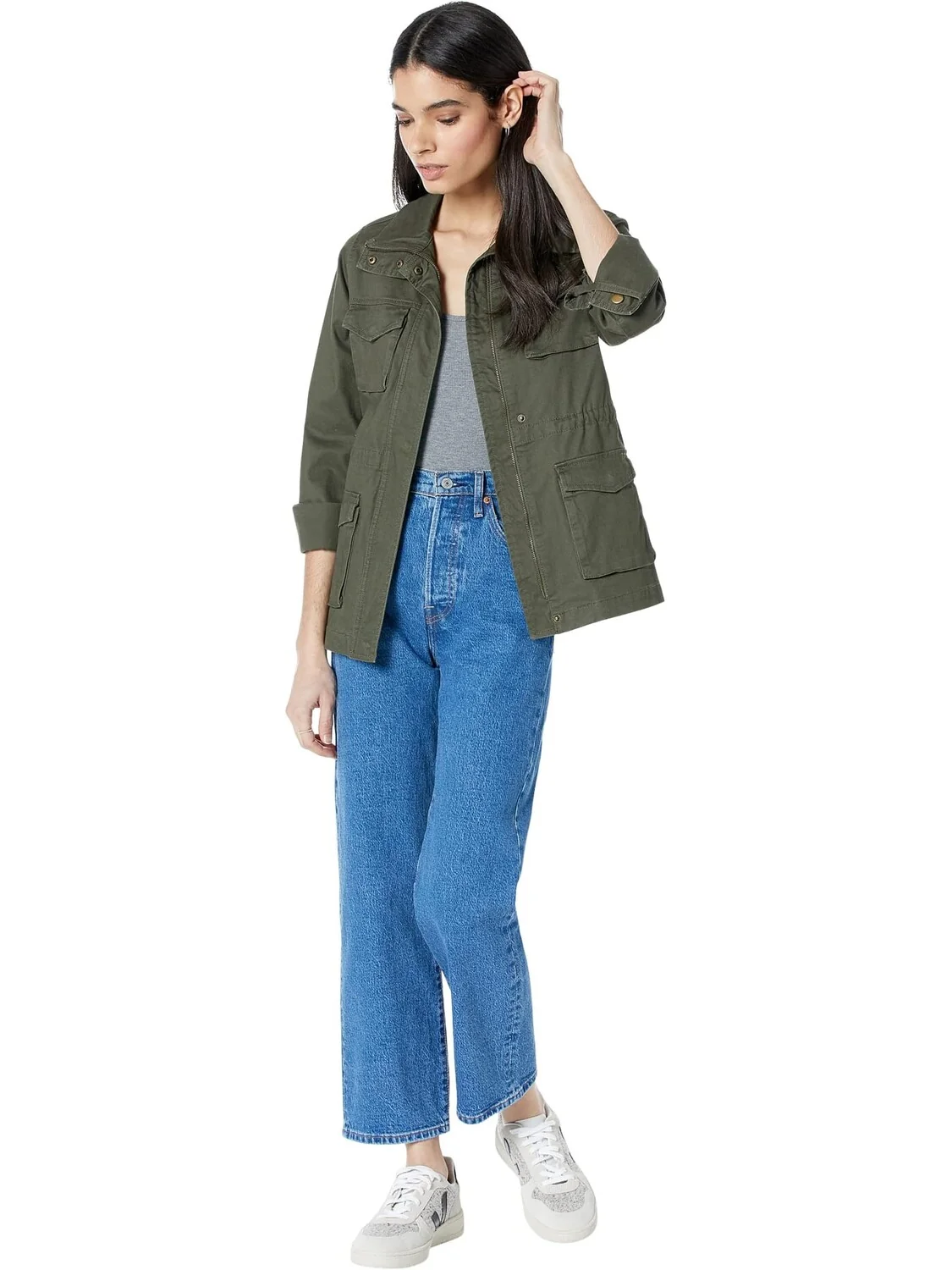 Джинсы Ribcage Straight Ankle Levi's — 4