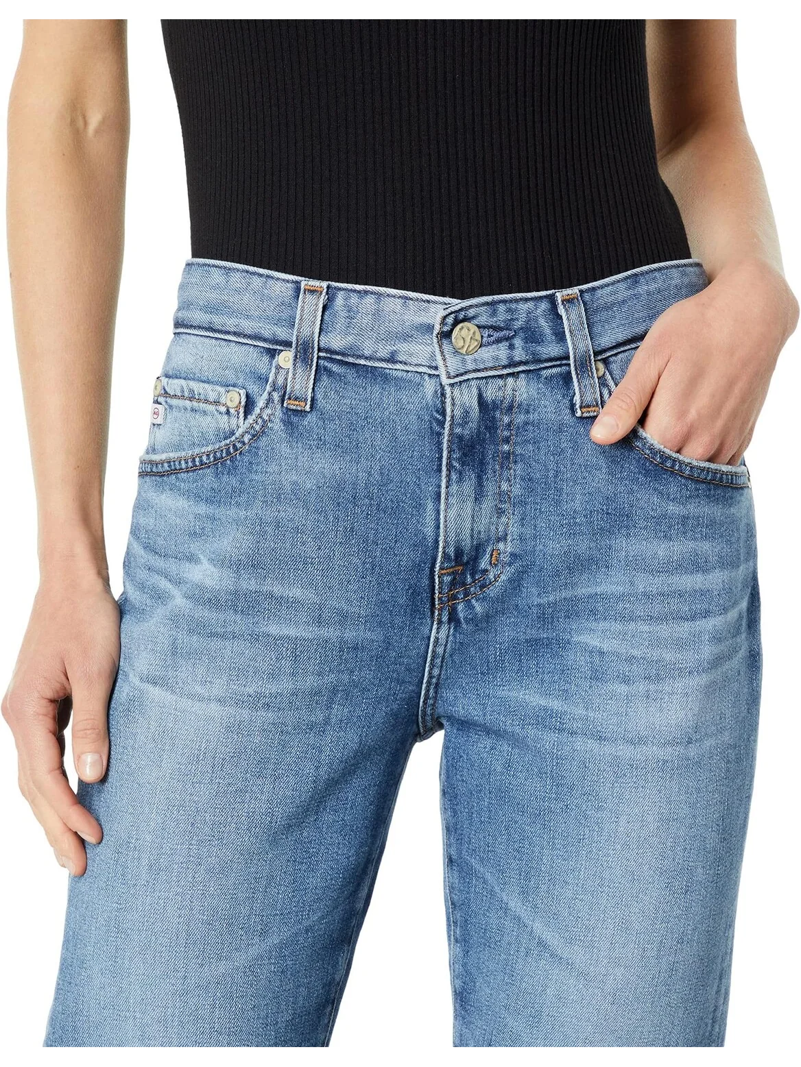 Джинсы Ex-boyfriend Slouchy Slim in 16 Years Hudson AG Jeans, цвет 16 Years Hudson — 3