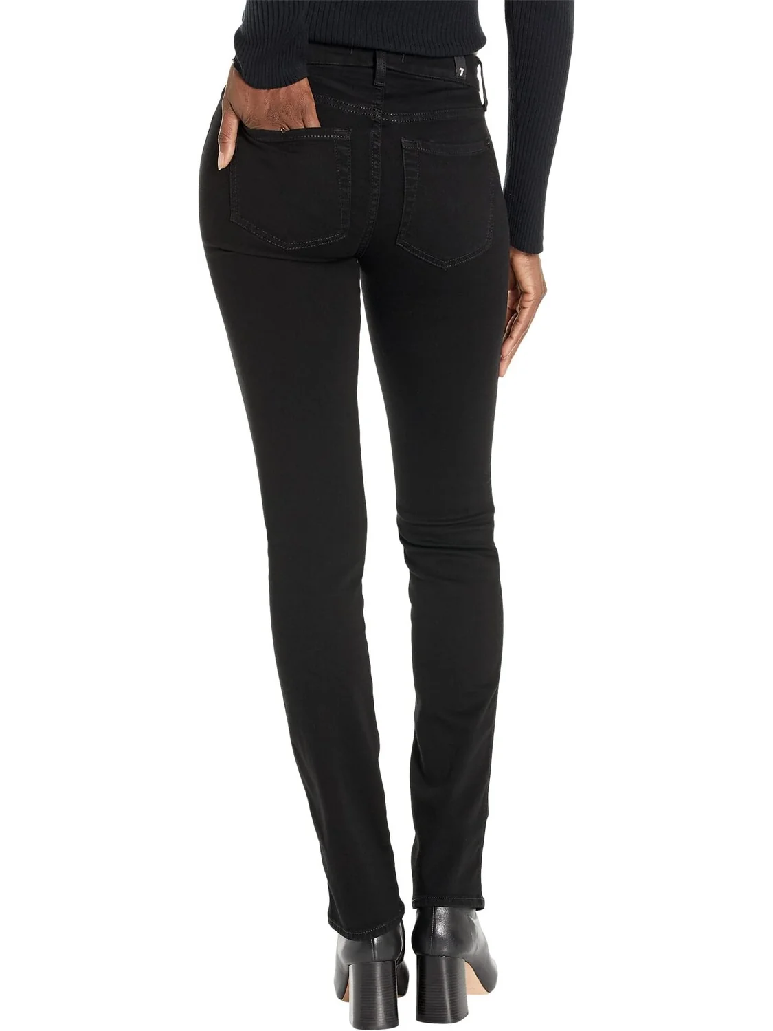 Джинсы B(air) Kimmie Straight in Rinse Black 7 For All Mankind — 2