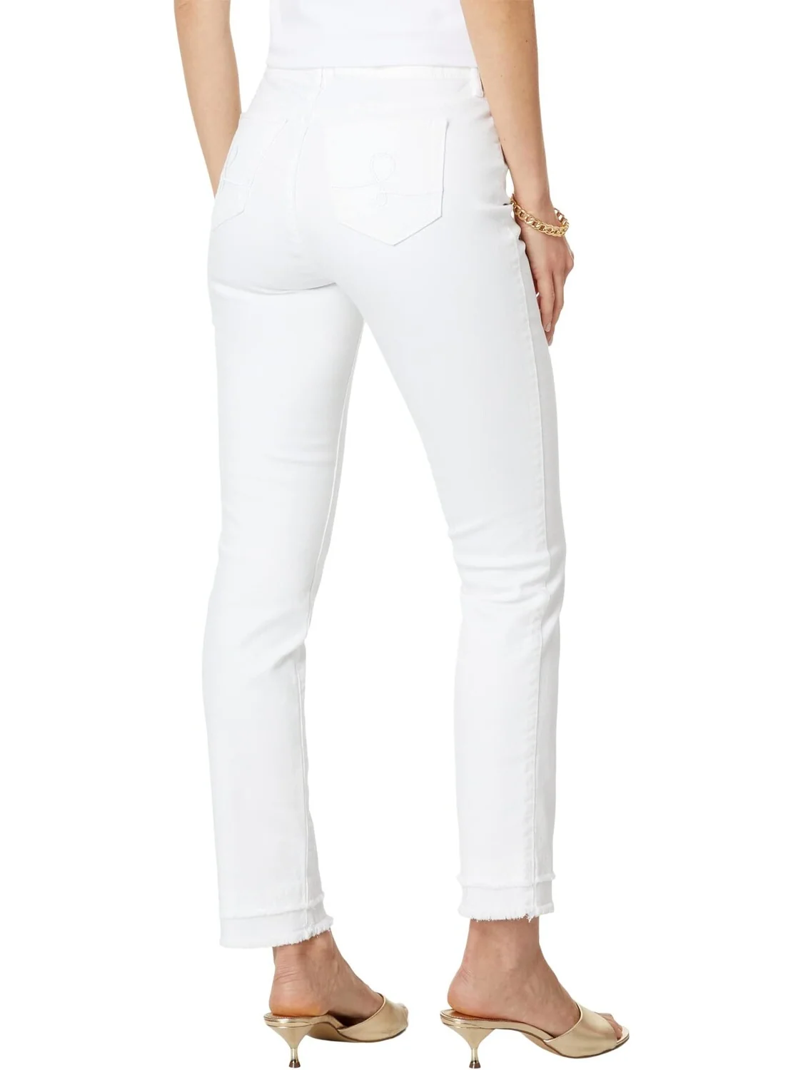 Джинсы South Ocean High-Rise Skinny Jeans in Resort White Lilly Pulitzer — 2