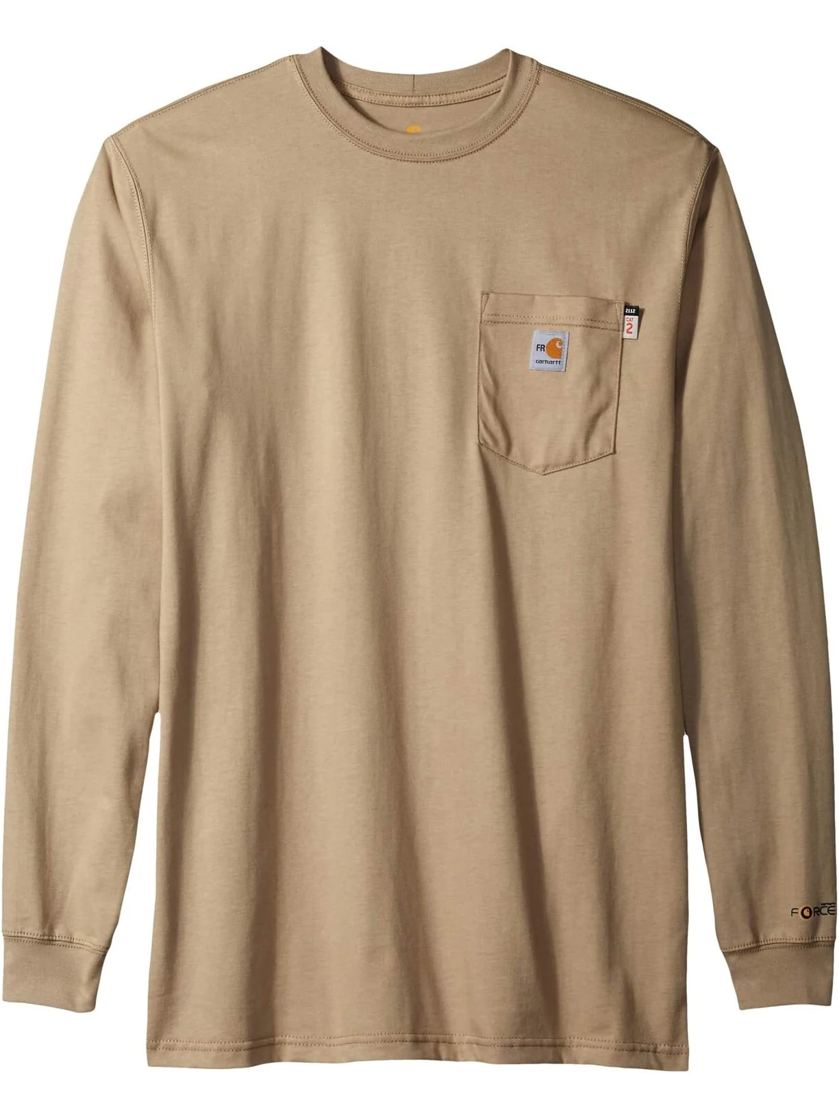 Огнестойкая хлопковая футболка Big & Tall с длинными рукавами Carhartt — 1