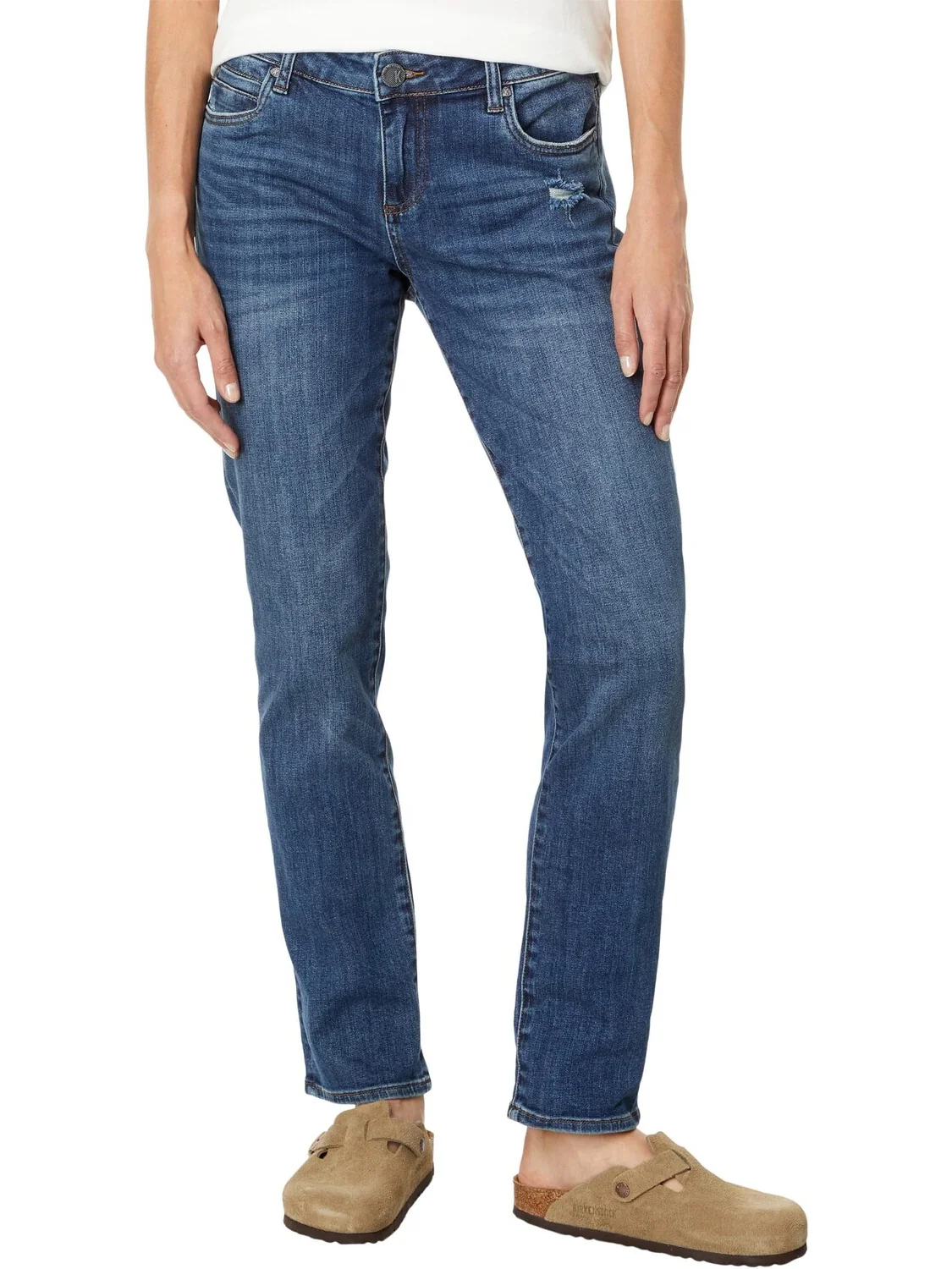 Джинсы Catherine Boyfriend Jeans KUT from the Kloth, цвет Doubtless/Medium Base Wash — 1