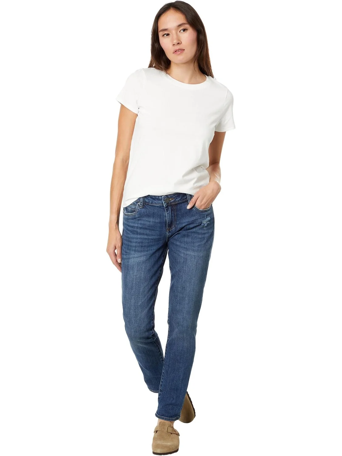 Джинсы Catherine Boyfriend Jeans KUT from the Kloth, цвет Doubtless/Medium Base Wash — 4