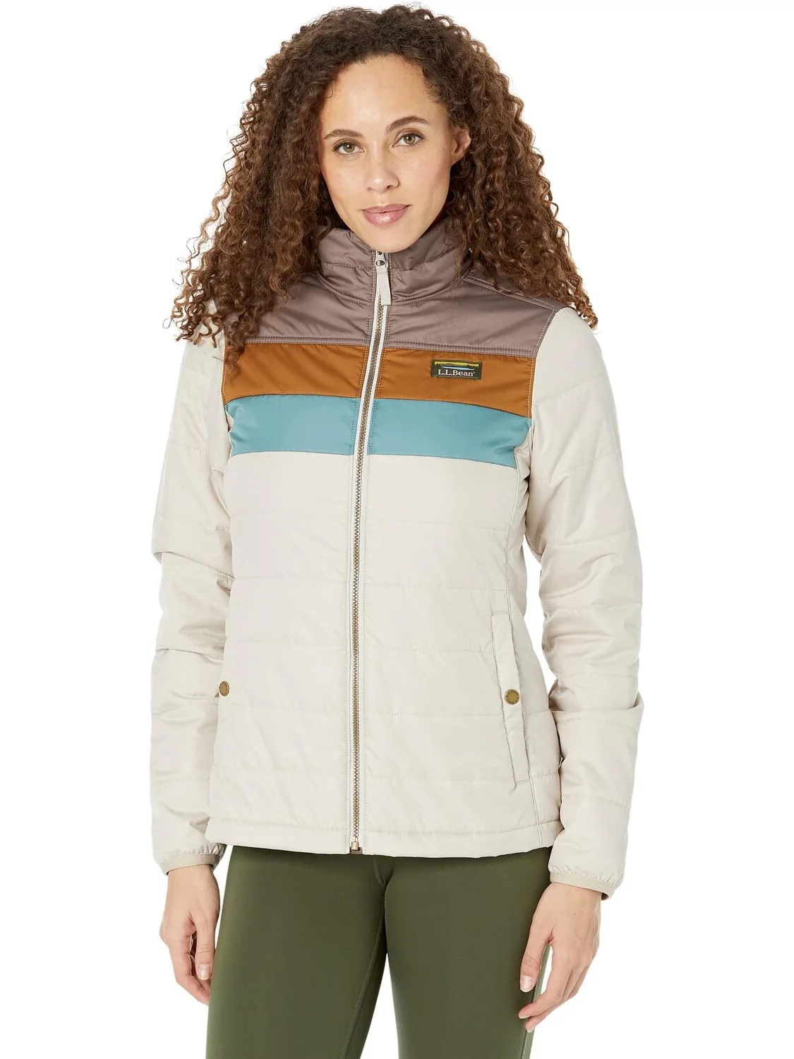 Пуховик Mountain Classic в стиле колор-блок L.L.Bean — 1