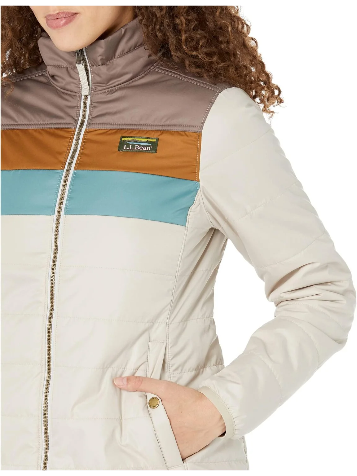 Пуховик Mountain Classic в стиле колор-блок L.L.Bean — 3