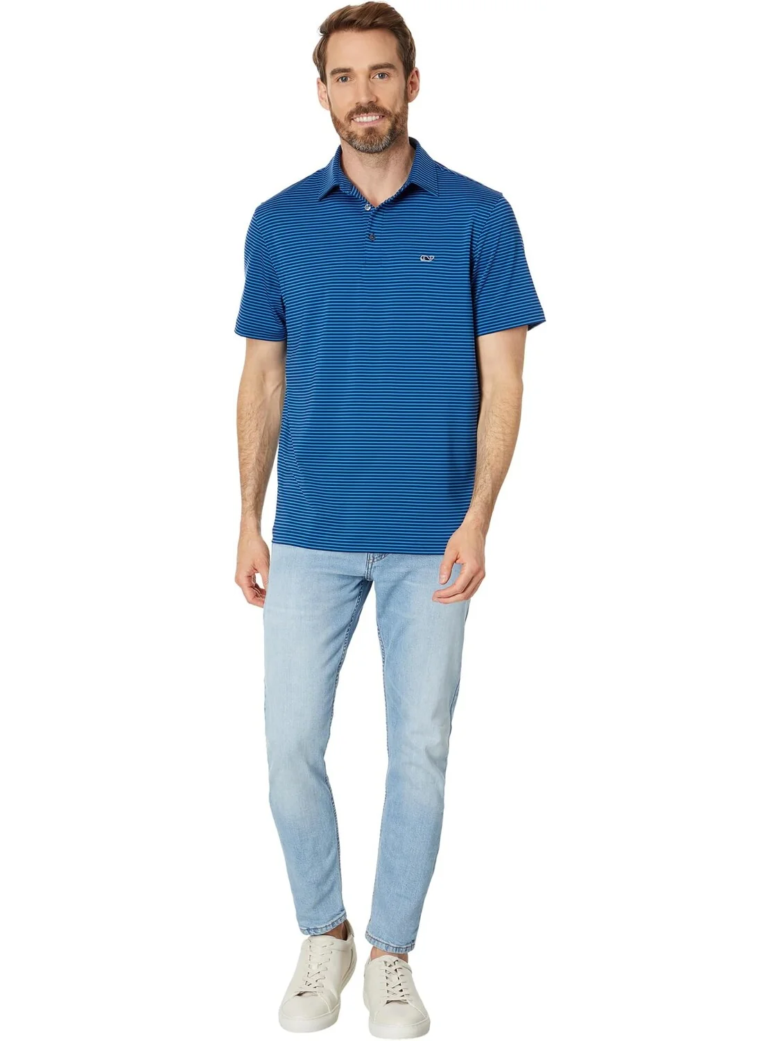 Рубашка-поло Bradley Stripe Sankaty Polo Vineyard Vines — 4