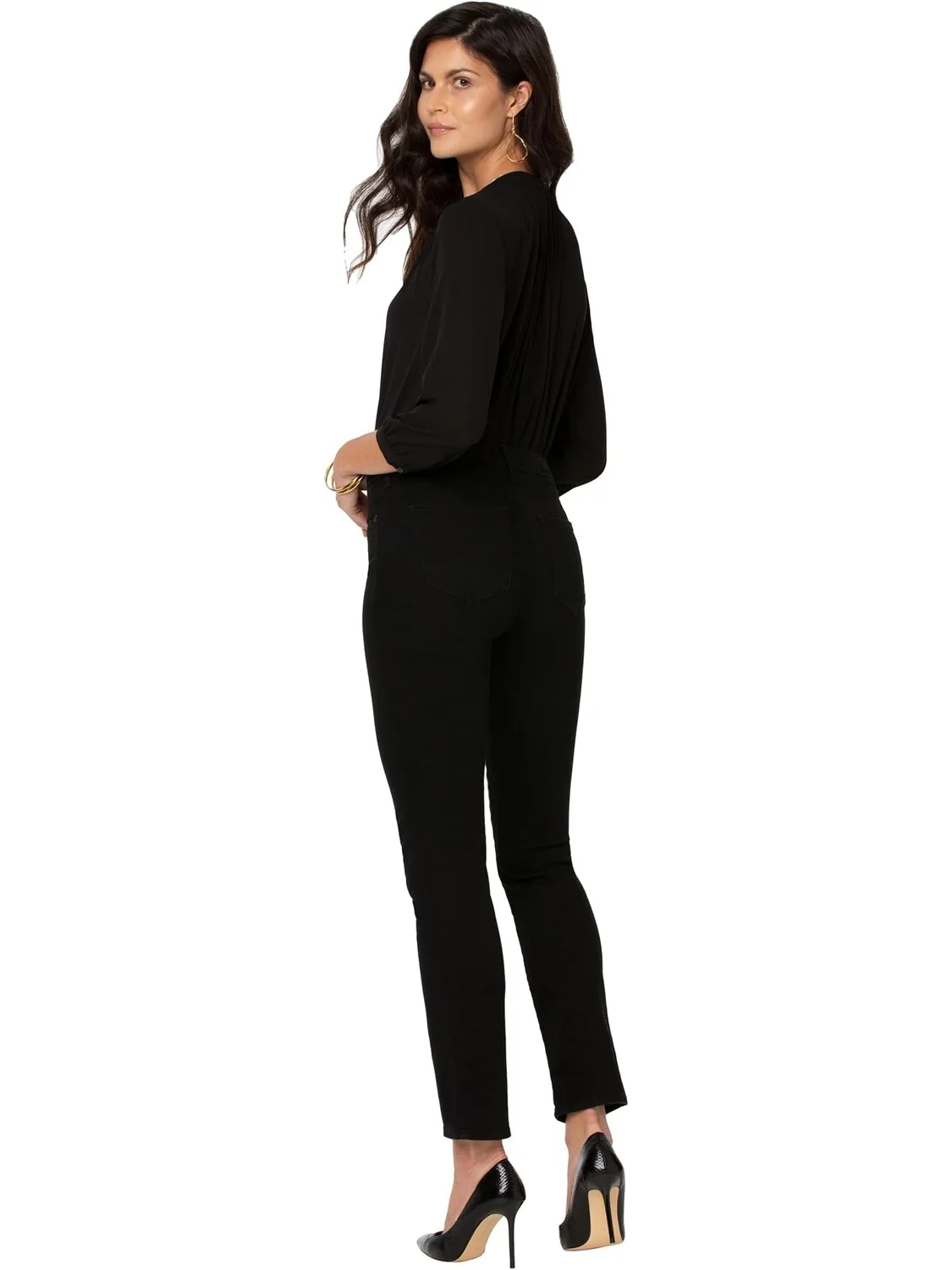 Джинсы Sheri Slim in Black NYDJ — 3