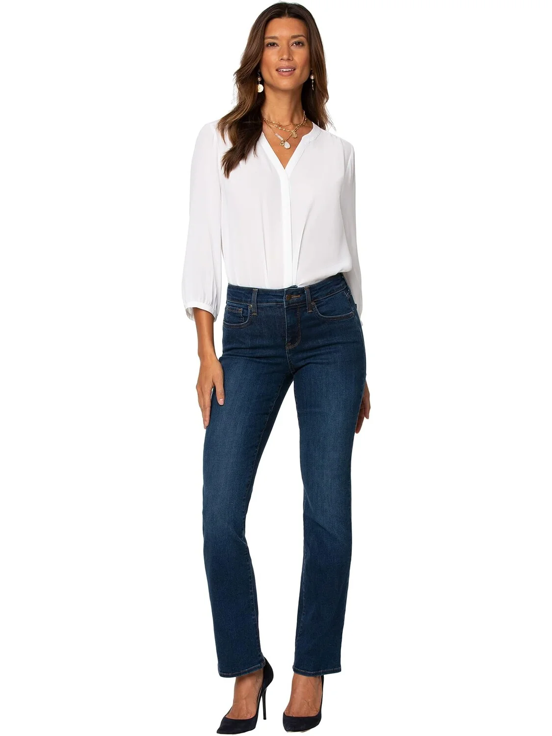 Джинсы Marilyn Straight in Quinn NYDJ, цвет Quinn — 1