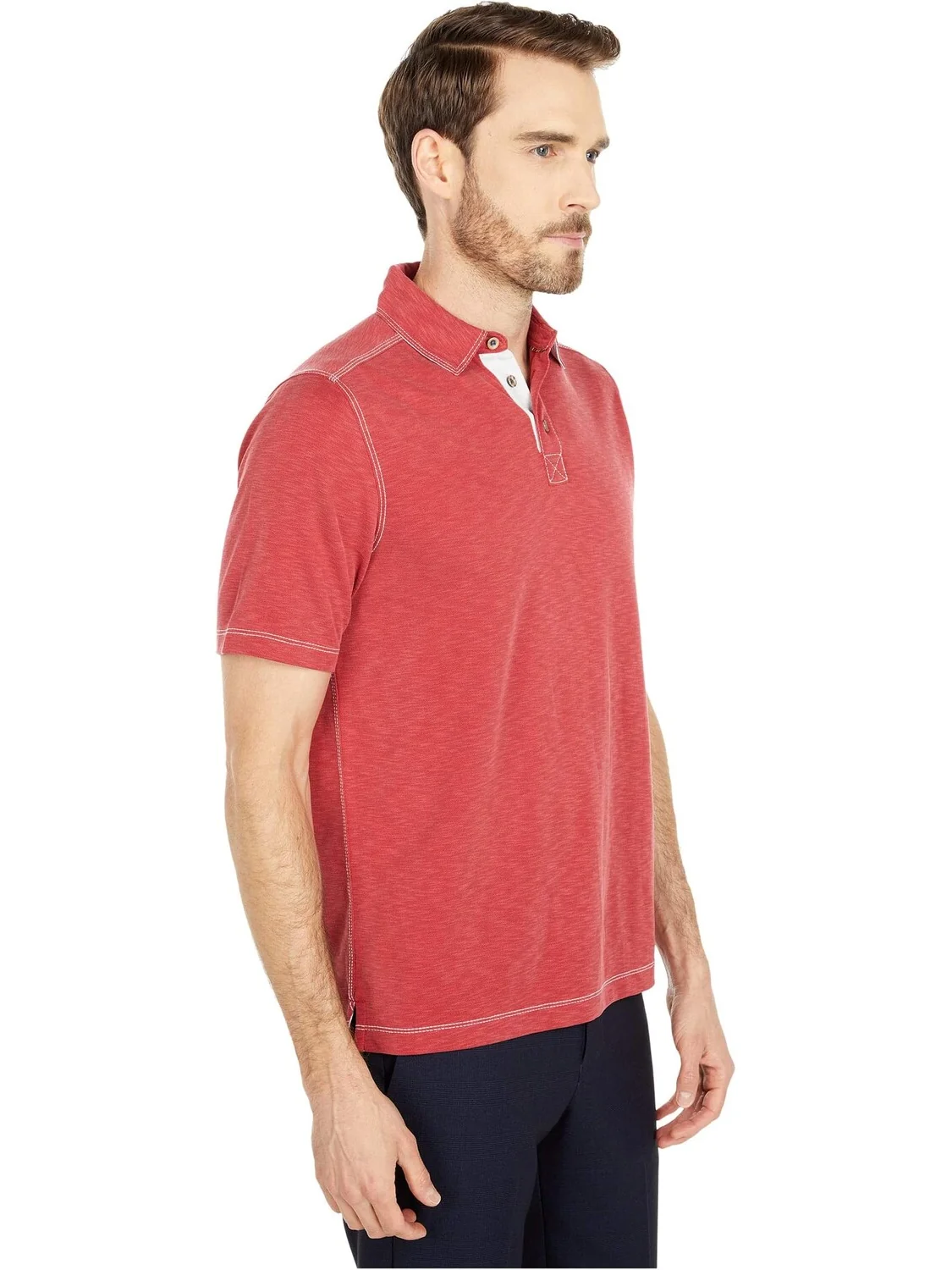 Рубашка-поло Vintage Slub Polo Johnston & Murphy — 4