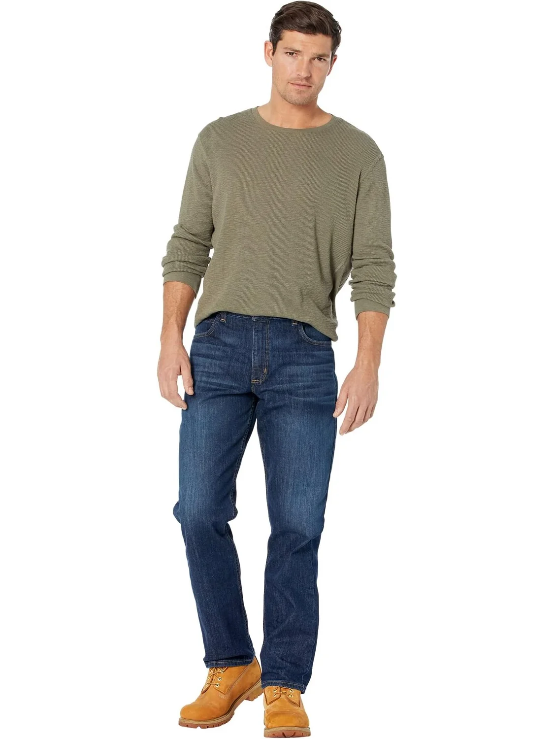 Джинсы Flame-Resistant Rugged Flex Jeans - Relaxed Fit in Midnight Indigo Carhartt — 4