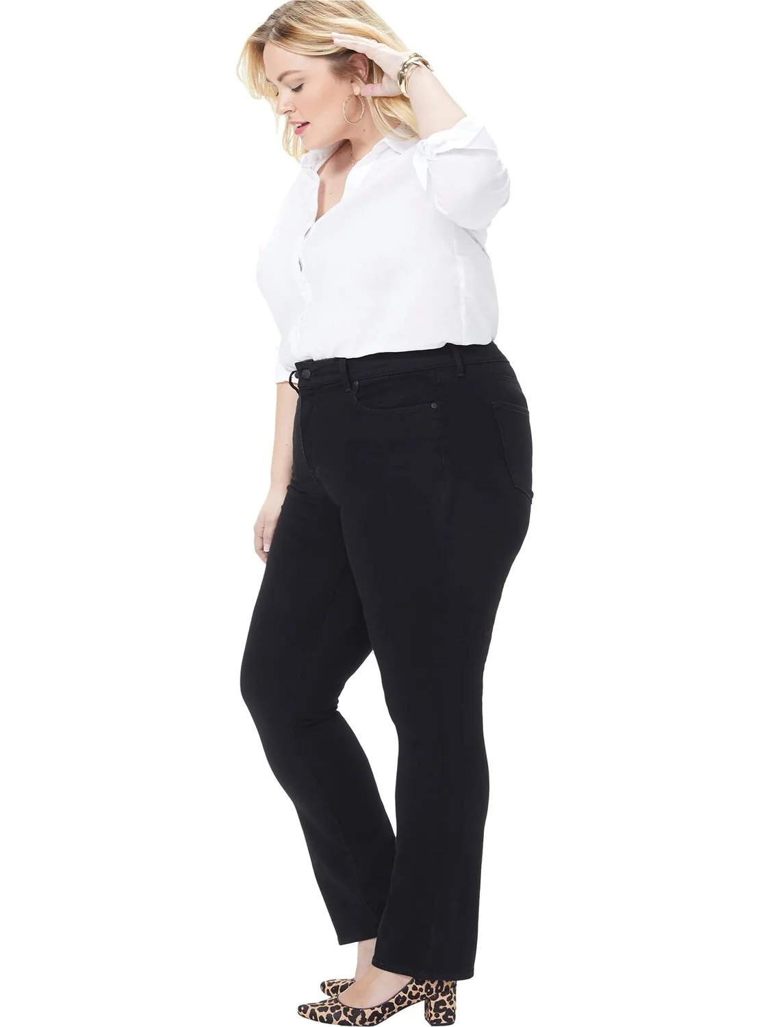 Джинсы Marilyn Straight in Black NYDJ — 3