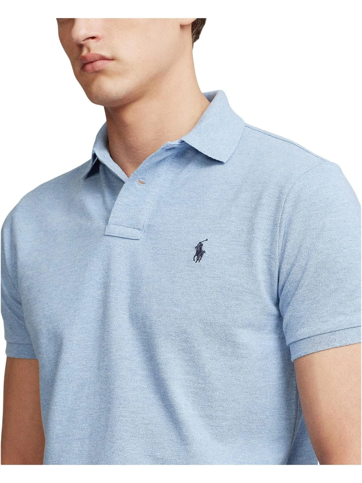 Рубашка-поло Custom Slim Fit Mesh Polo Polo Ralph Lauren — 3