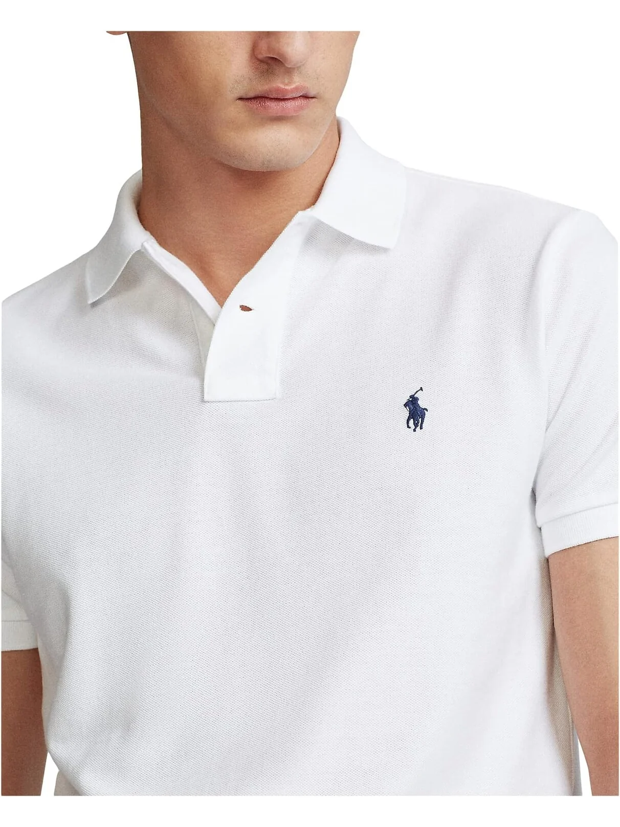 Рубашка-поло Custom Slim Fit Mesh Polo Polo Ralph Lauren — 3