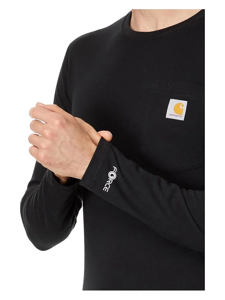 Футболка Carhartt Force Relaxed Fit Midweight Long Sleeve Pocket — 3