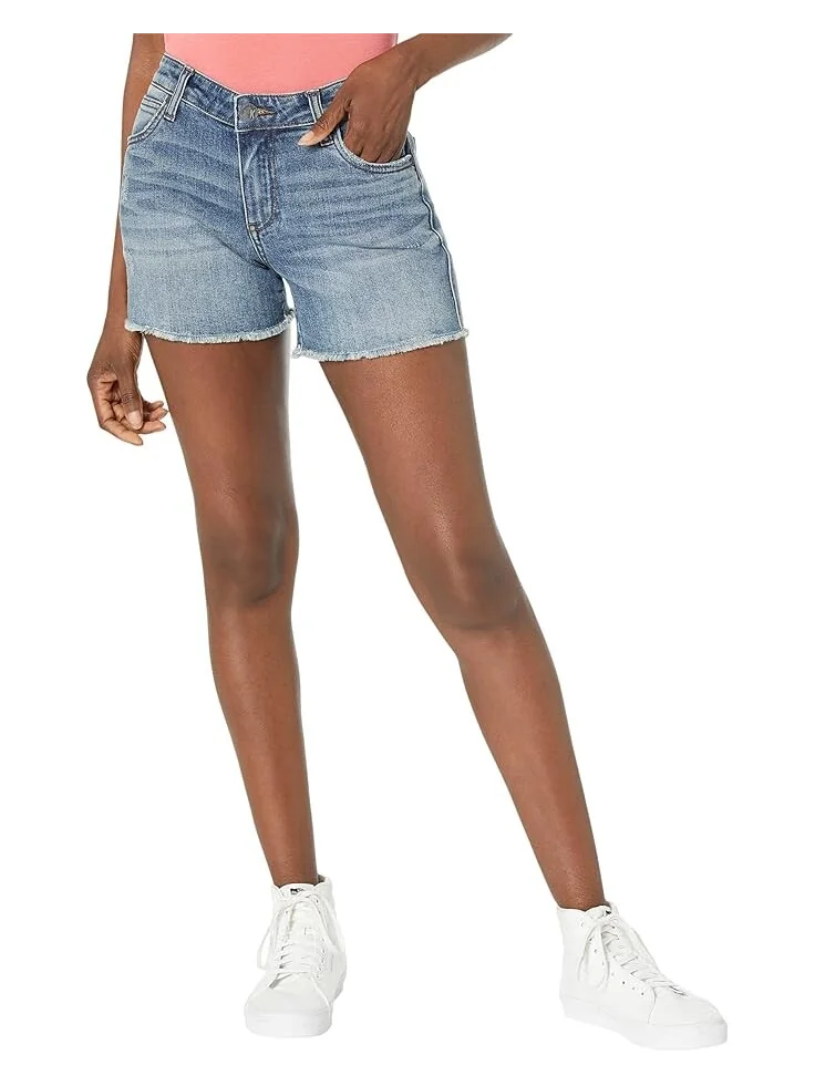 Шорты KUT from the Kloth Gidget Fray Shorts in Bringing, цвет Bringing — 1