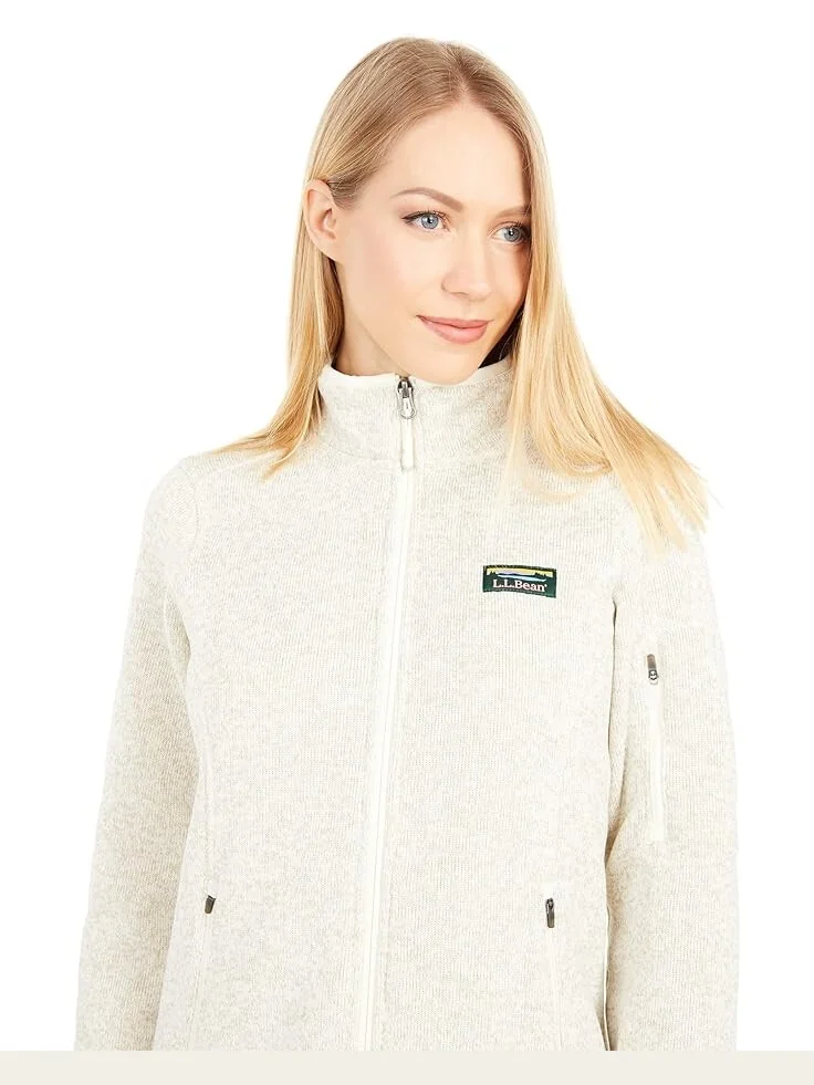 Куртка L.L.Bean Sweater Fleece Full Zip — изображение 3 из 4, парусный
