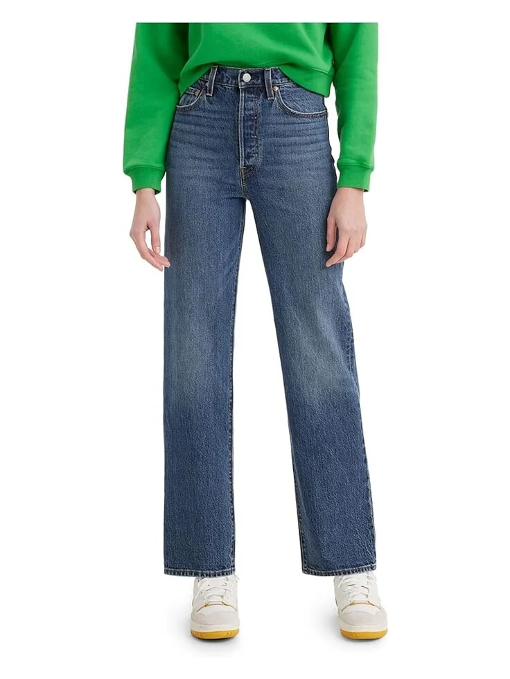 Джинсы Levi's Premium Ribcage Super High Waist Straight Leg Jeans, цвет Valley View — 1