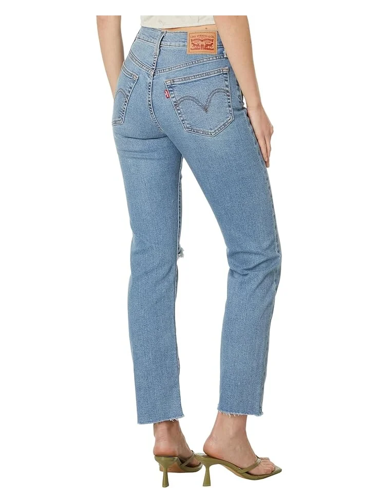 Джинсы Levi's Womens Premium Wedgie Straight, цвет Night Sight — 2
