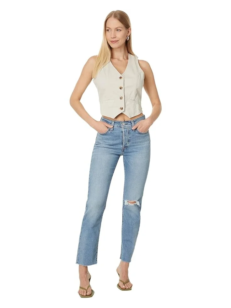 Джинсы Levi's Womens Premium Wedgie Straight, цвет Night Sight — 4