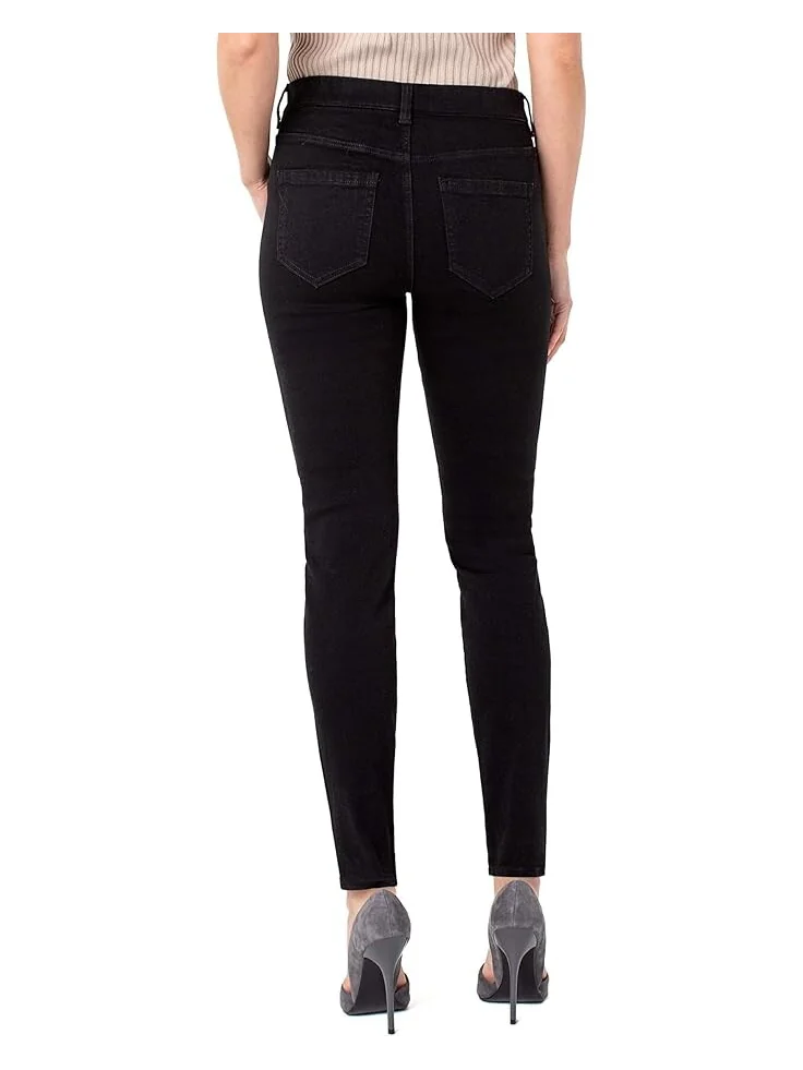 Джинсы Liverpool Los Angeles Gia Glider Pull-On Skinny Eco Jeans in Black Rinse — 2