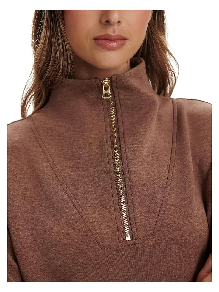 Женский худи Varley Hawley 1/2 Zip Sweat — изображение 4 из 5, золотистый