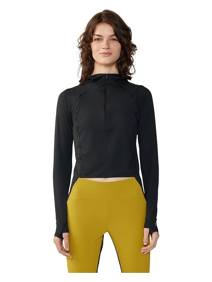 Толстовка Mountain Hardwear Crater Lake Crop Zip — черный