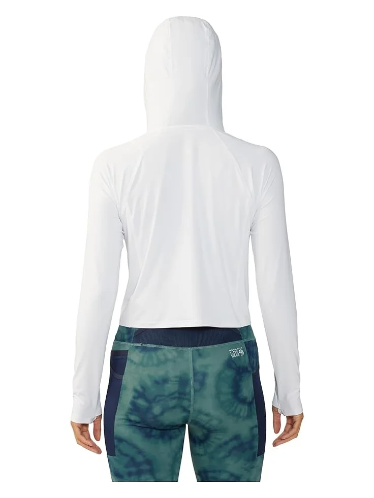 Толстовка Mountain Hardwear Crater Lake Crop Zip, цвет Fogbank — 2