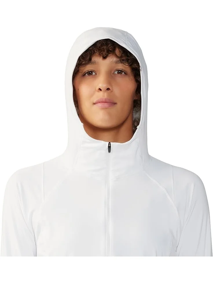 Толстовка Mountain Hardwear Crater Lake Crop Zip, цвет Fogbank — 3