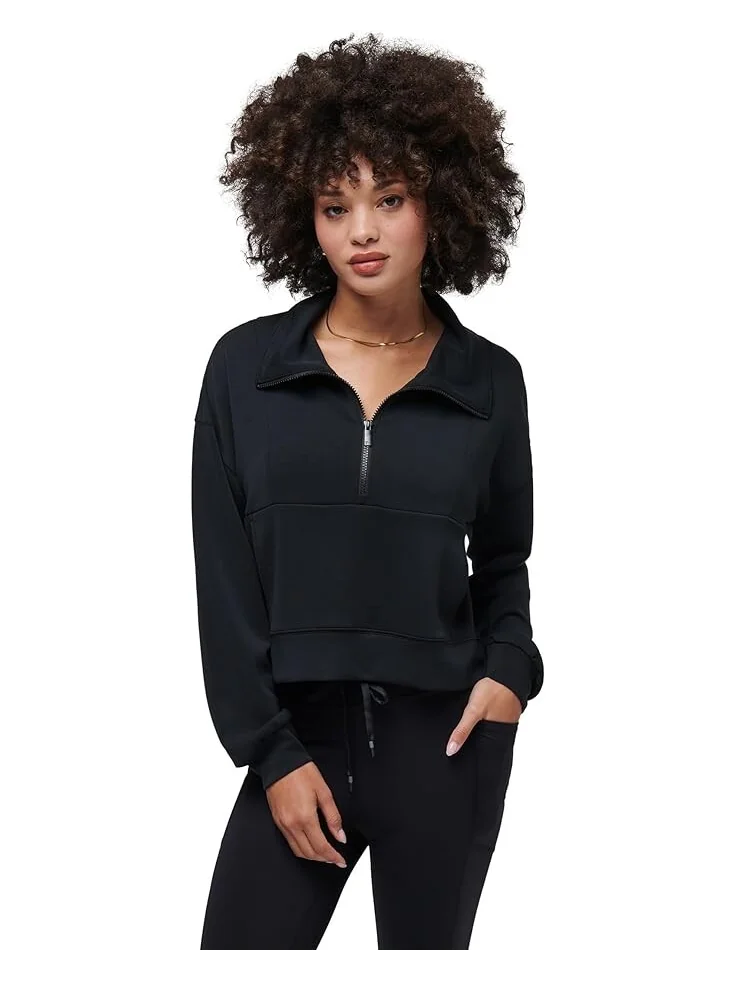 Толстовка TravisMathew Skyloft Soft 1/2 Zip — черный