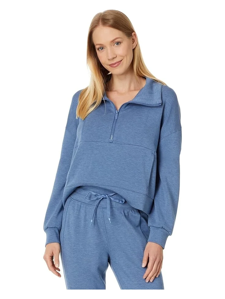 Толстовка TravisMathew Skyloft Soft 1/2 Zip — синий