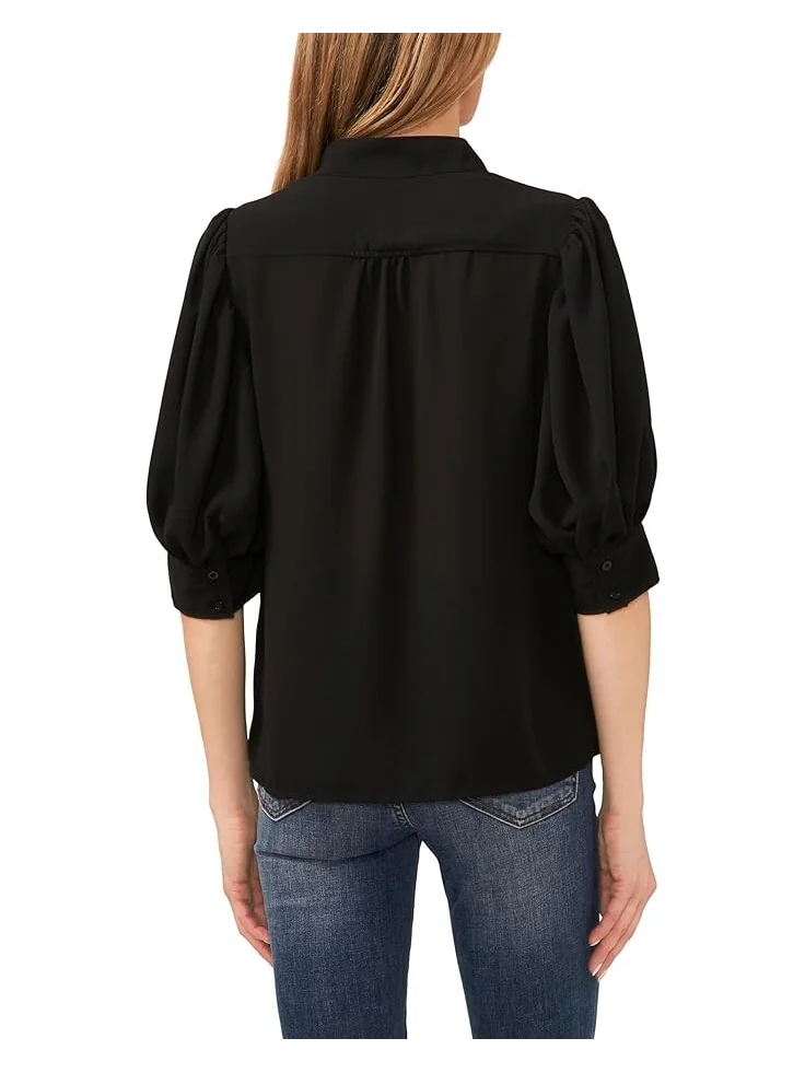 Блуза CeCe Elbow Sleeve Open Collar — 2
