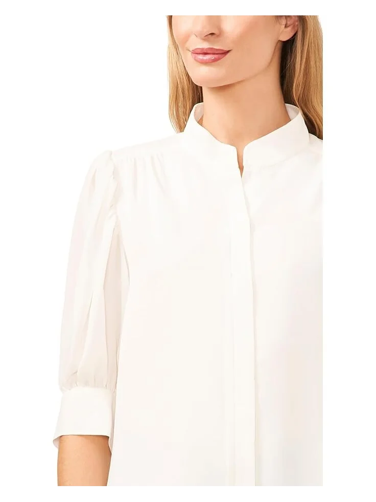 Блуза CeCe Elbow Sleeve Open Collar — 3