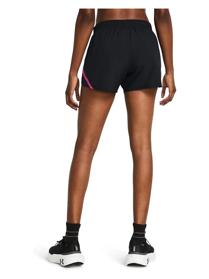 Шорты Under Armour Fly By — изображение 2 из 4, черный/розовый