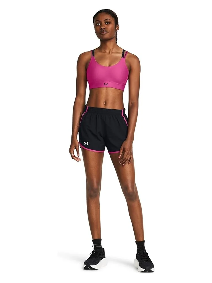 Шорты Under Armour Fly By — изображение 4 из 4, черный/розовый
