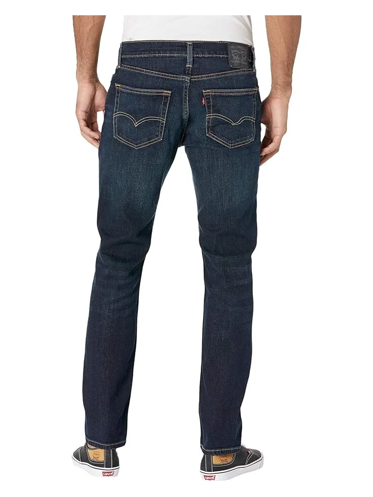 Джинсы Levi's Mens 511 Slim, классический темно-синий деним с легким эффектом поношенности — 3