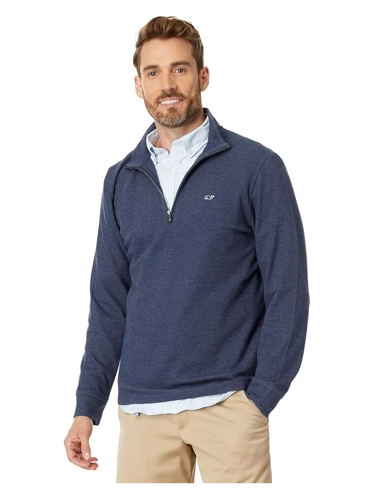 Толстовка Vineyard Vines Saltwater 1/4 Zip — синий