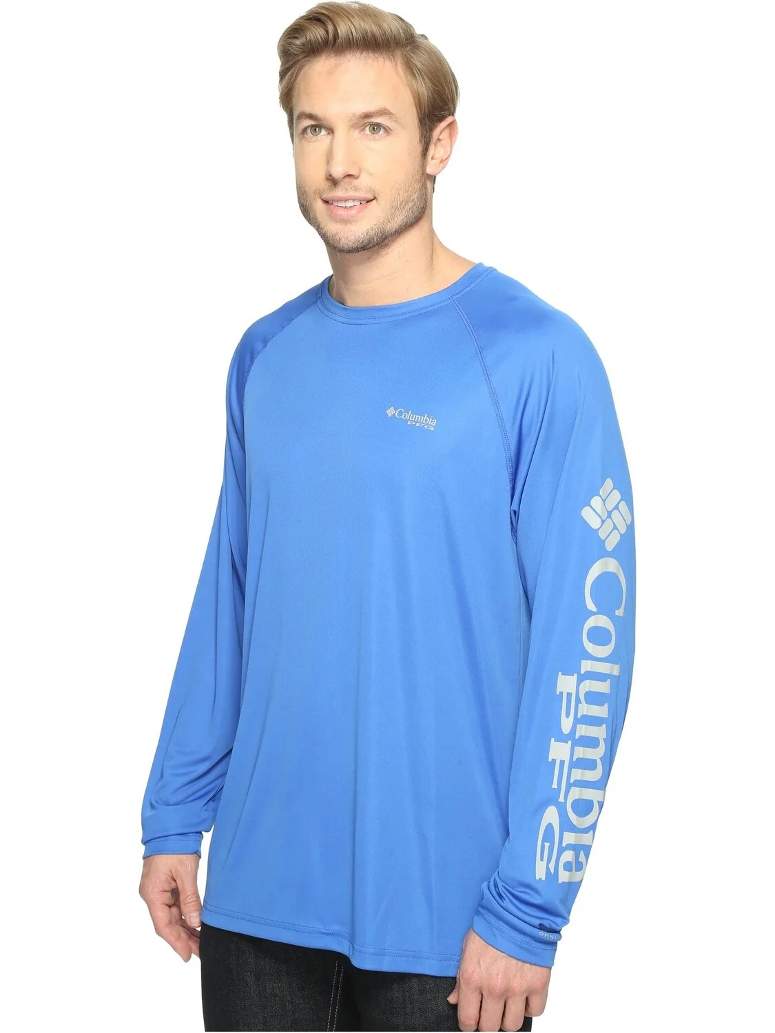 Рубашка Terminal Tackle L/S Columbia — изображение 2 из 4, синий/серый
