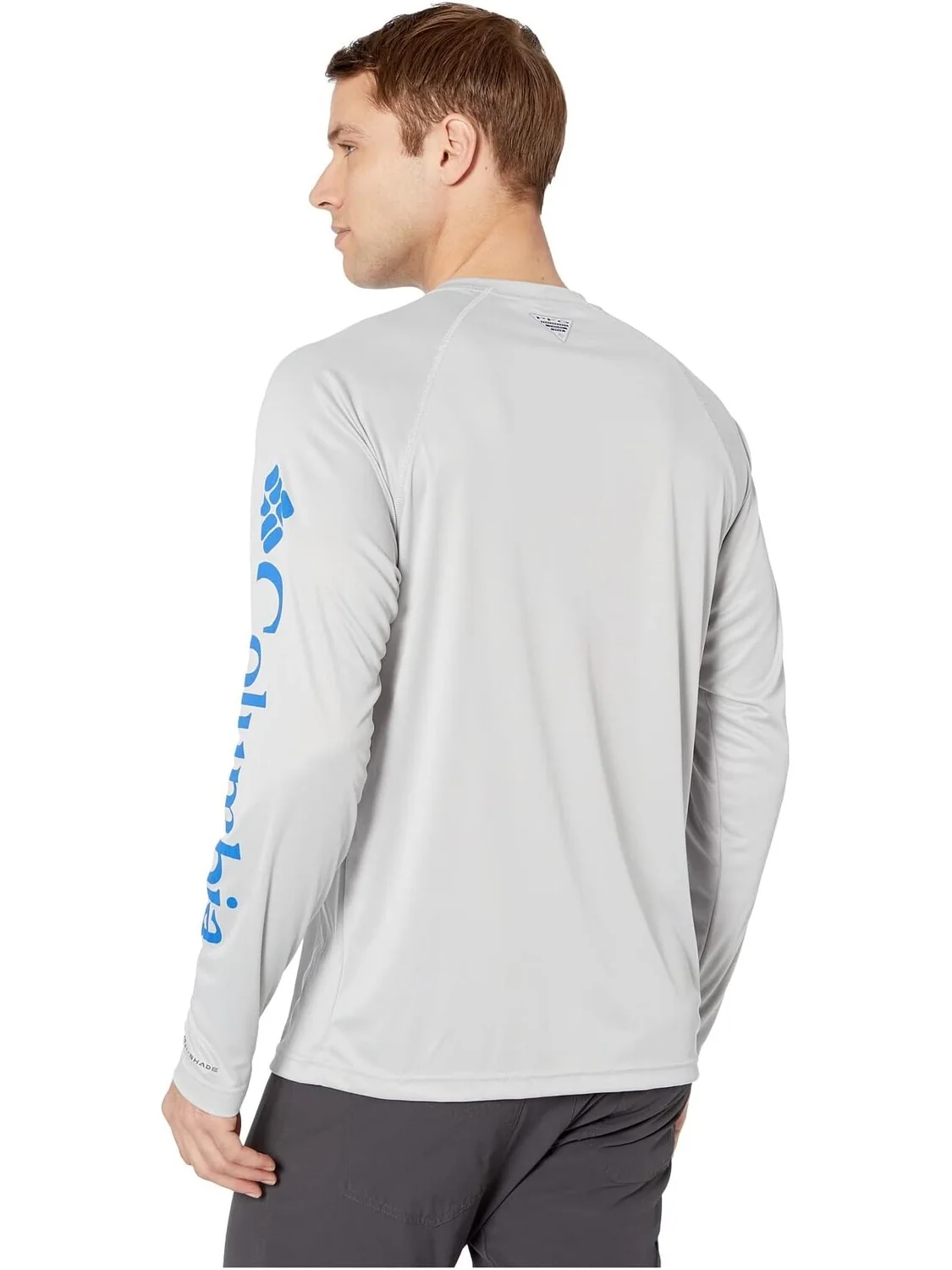 Рубашка Terminal Tackle L/S Columbia — изображение 3 из 4, серый/синий